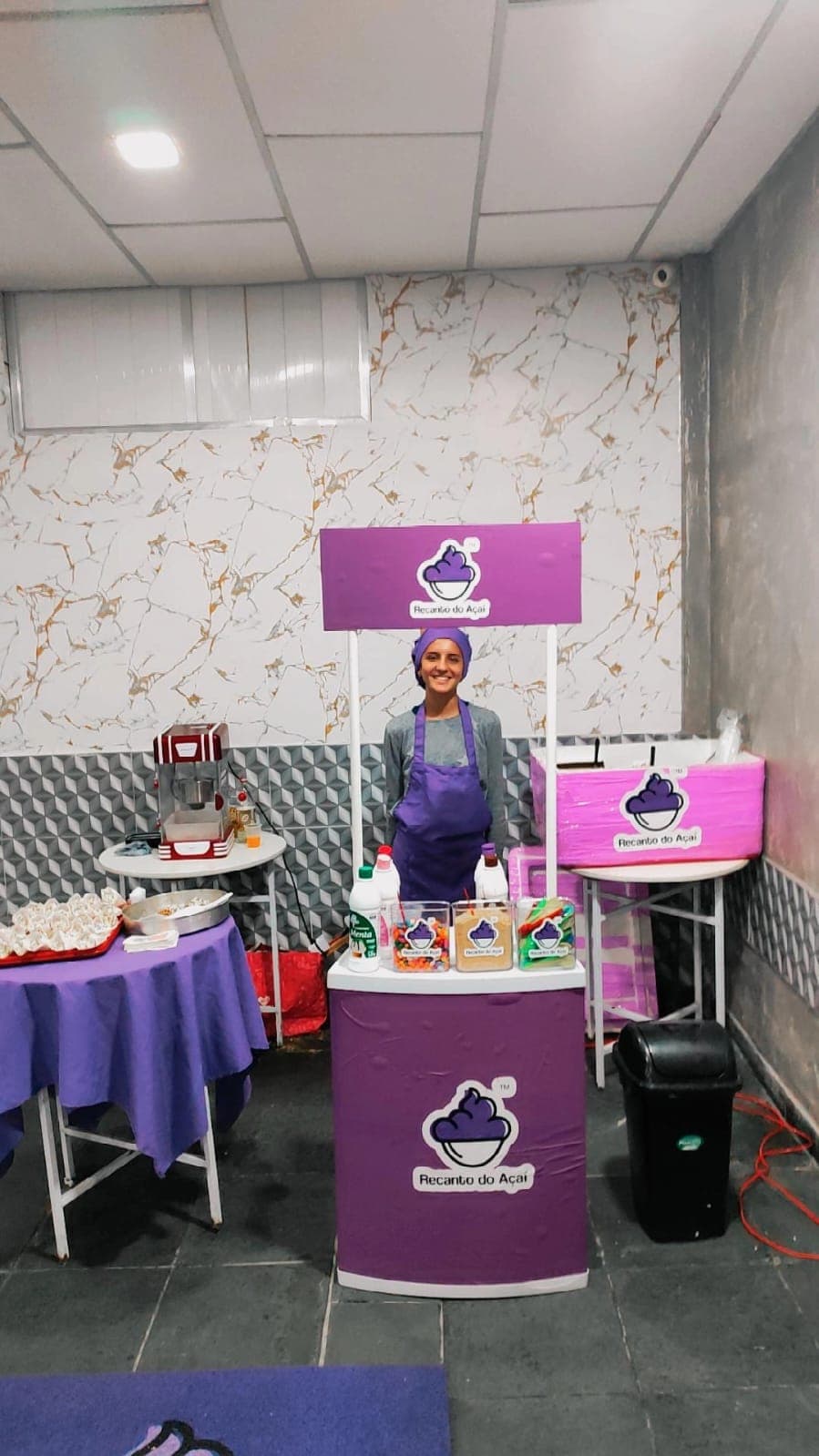 Logística Sob Medida — estação de açaí para eventos no Rio de Janeiro